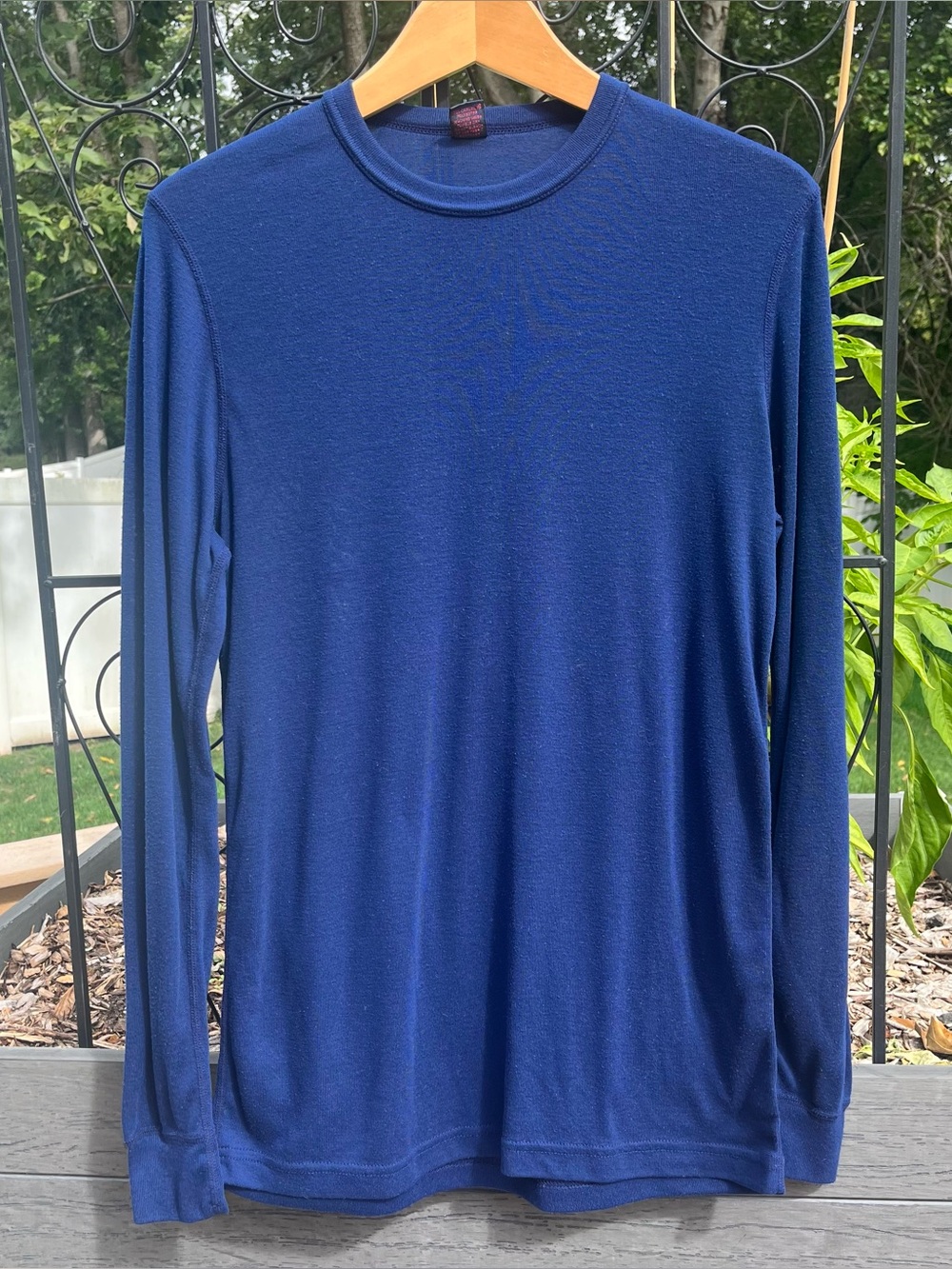 Vintage Patagonia Men's Capilene Navy Blue Long Sleeve Base Layer Shirt Size XL